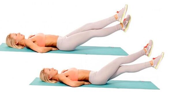 Exercise of scissors for the treatment of knee arthrosis